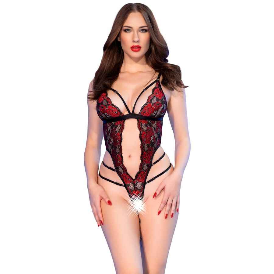 CHILIROSE - CR 4889 RED FLORAL BODY S/M