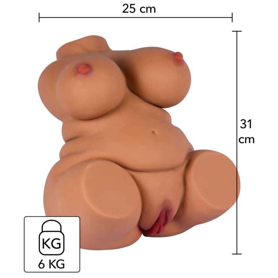 HIDDEN DESIRE - FAT FUCK QUEEN TORSO MASTURBATOR WEIBLICH 6 KG