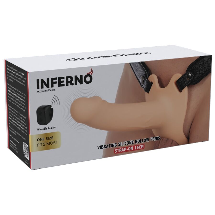 Hidden Desire - Inferno Vibrating Penis Sleeve for Strapping On 16 cm