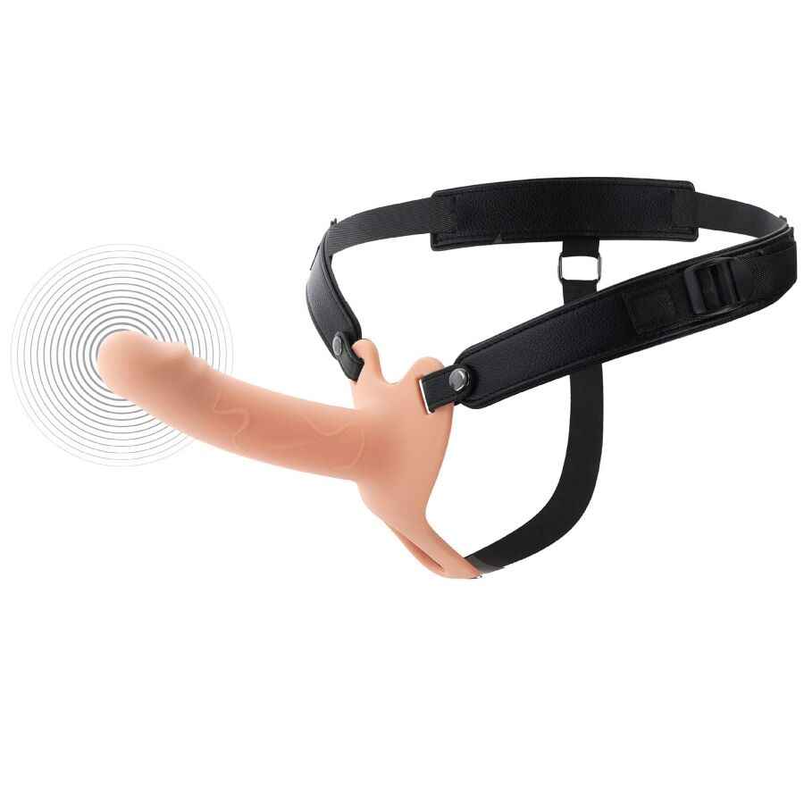 HIDDEN DESIRE - INFERNO VIBRIERENDER PENIS-SLEEVE ZUM AUFSCHNALLEN 16 CM
