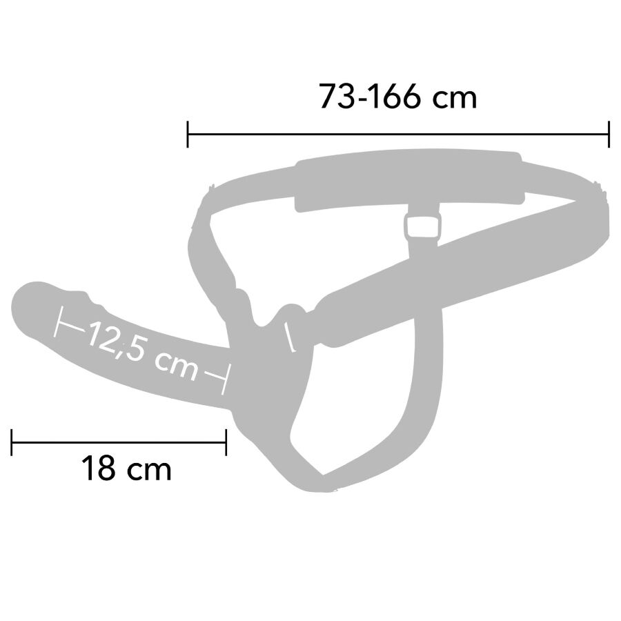 HIDDEN DESIRE - INFERNO VIBRIERENDER PENIS-SLEEVE ZUM AUFSCHNALLEN 18 CM