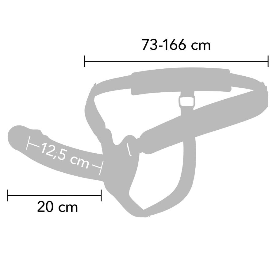 HIDDEN DESIRE - INFERNO PENISSLEEVE STRAP-ON 20 CM