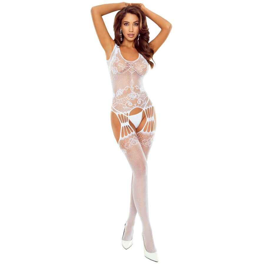 PASSION - BS120 WHITE BLOWERS BODYSTOCKING