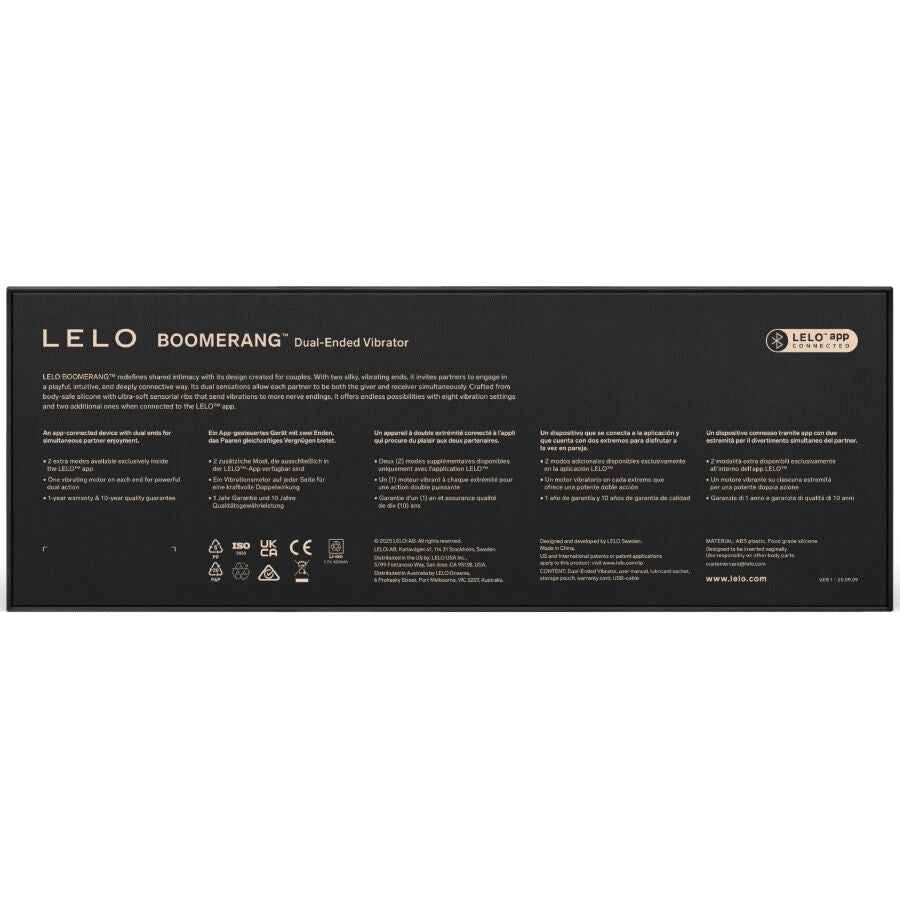 LELO - BOOMERANG DOPPELENDER VIBRATOR KIRSCH