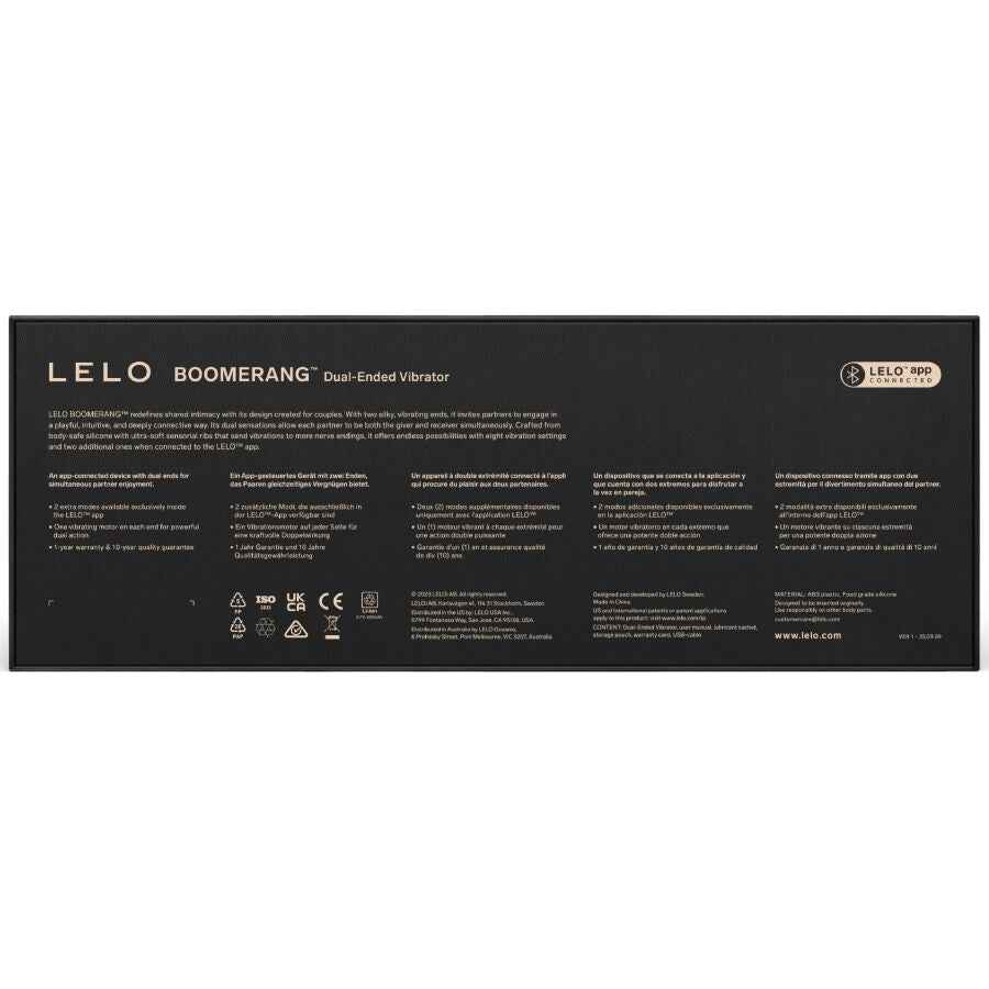 LELO - BOOMERANG DOPPELENDER VIBRATOR LILA