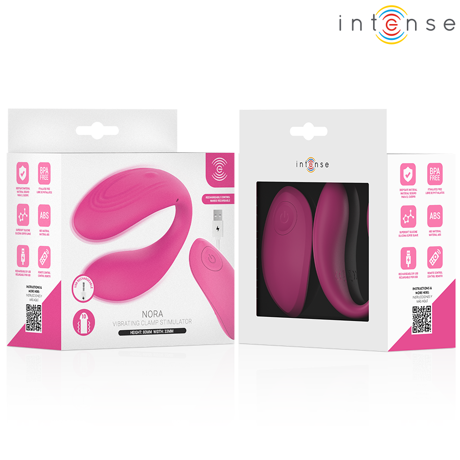 INTENSE - NORA VIBRATIONSKLEMMENSTIMULATOR PINK
