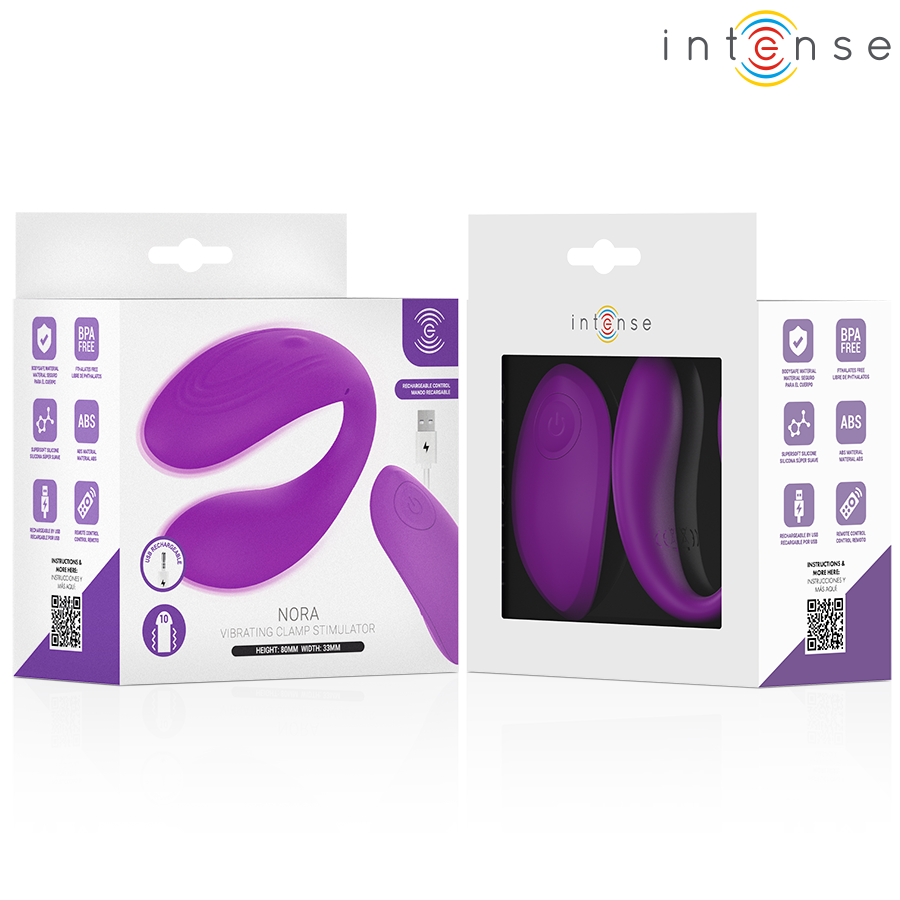INTENSE - NORA VIBRATIONSKLEMMENSTIMULATOR LILA