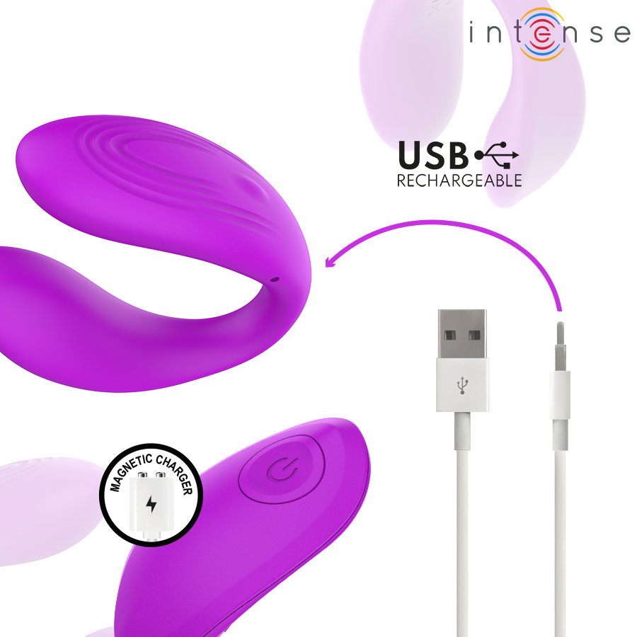 INTENSE - NORA VIBRATIONSKLEMMENSTIMULATOR LILA