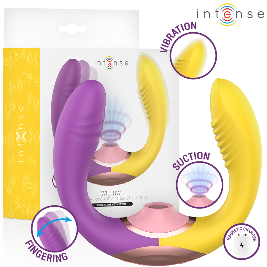 INTENSE - WILLOW 3-IN-1 SAUG- UND VIBRATIONSSTIMULATOR