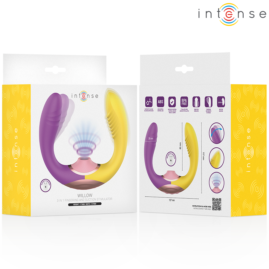 INTENSE - WILLOW 3-IN-1 SAUG- UND VIBRATIONSSTIMULATOR