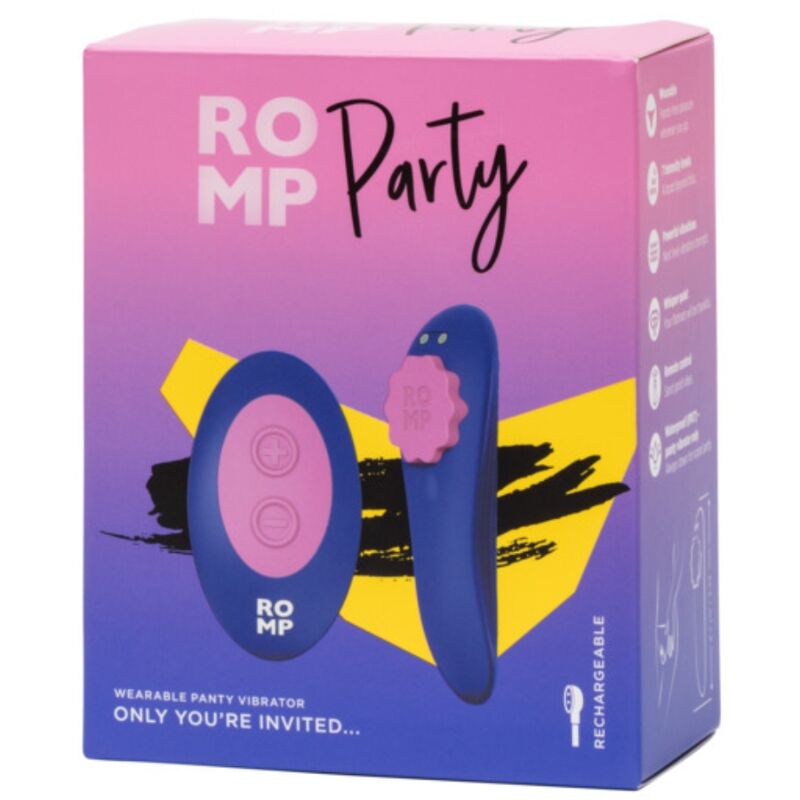 Romp - Party Magnetischer Vibrations-Silikon-Slip Mit Fernbedienung