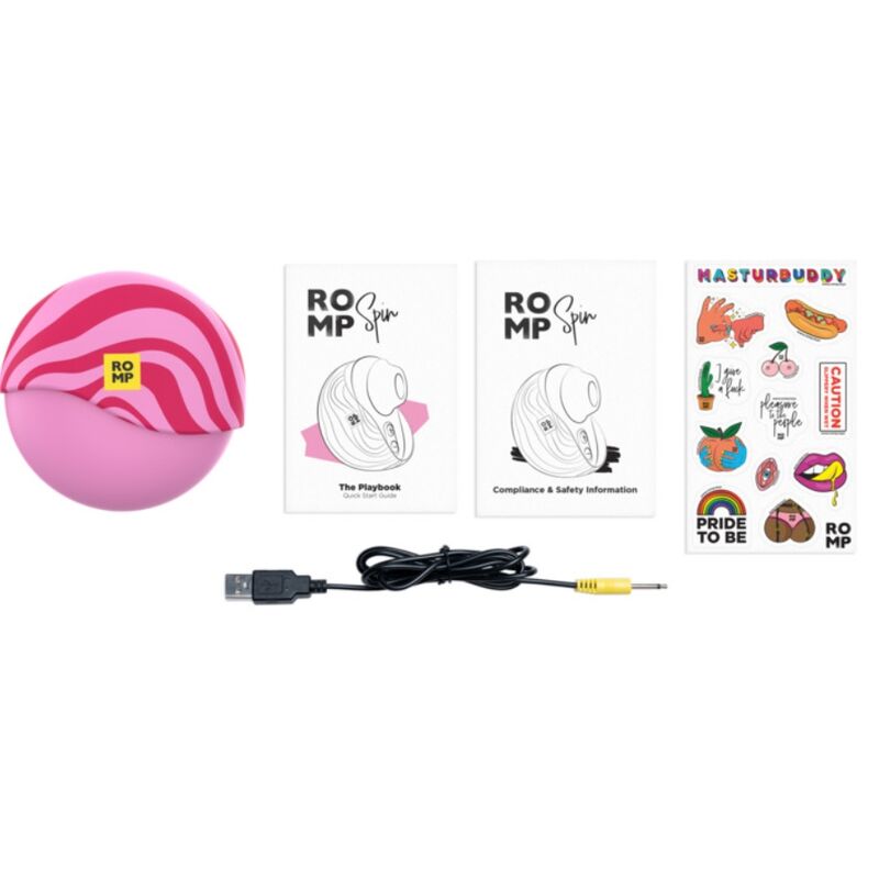 Romp – Clitoral suction vibrator with rotating opening and suction function