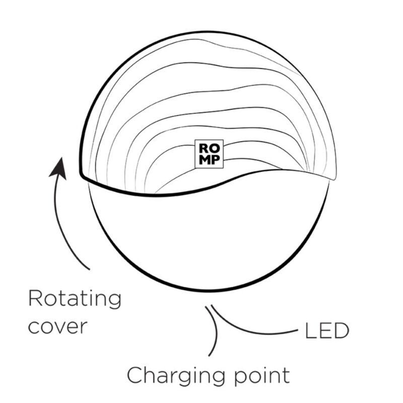 ROMP - SPIN CLITORAL SUCTION ANTITUDE WITH ROTATING OPING AND CLINGS