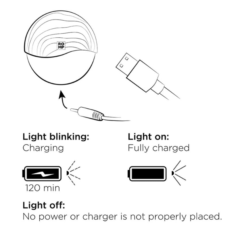ROMP - SPIN CLITORAL SUCTION ANTITUDE WITH ROTATING OPING AND CLINGS