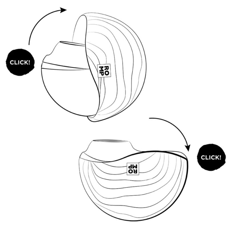 ROMP - SPIN CLITORAL SUCTION ANTITUDE WITH ROTATING OPING AND CLINGS