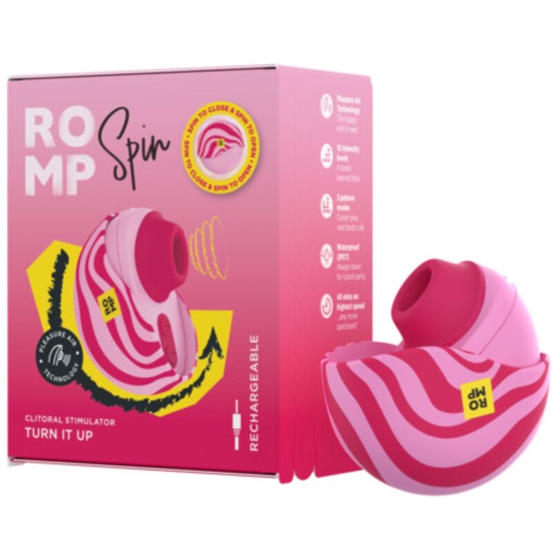 ROMP - SPIN CLITORAL SUCTION ANTITUDE WITH ROTATING OPING AND CLINGS