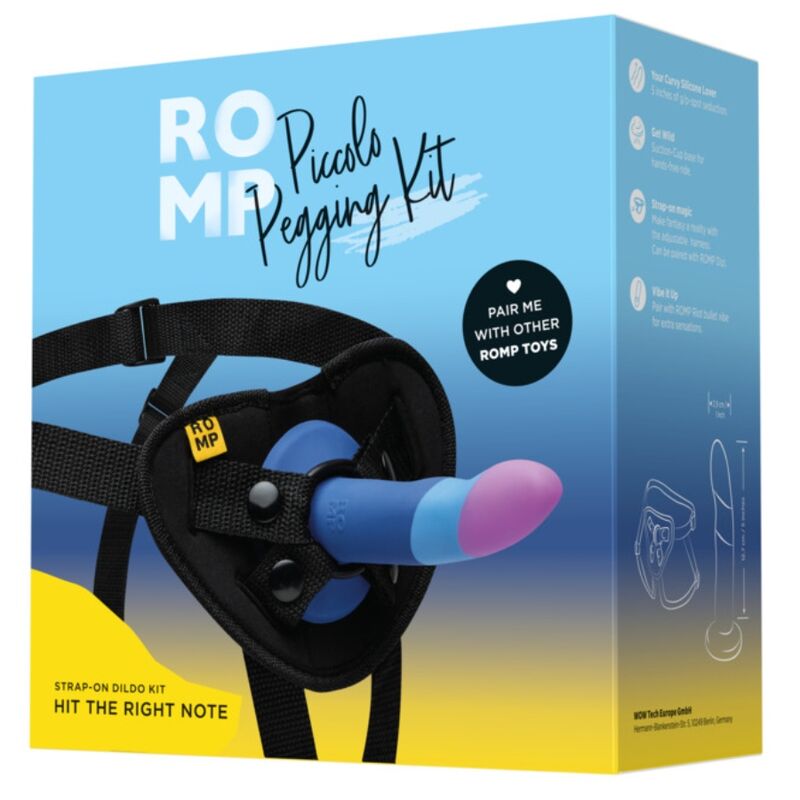 ROMP - Piccolo Silikondildo mit dreifarbigen