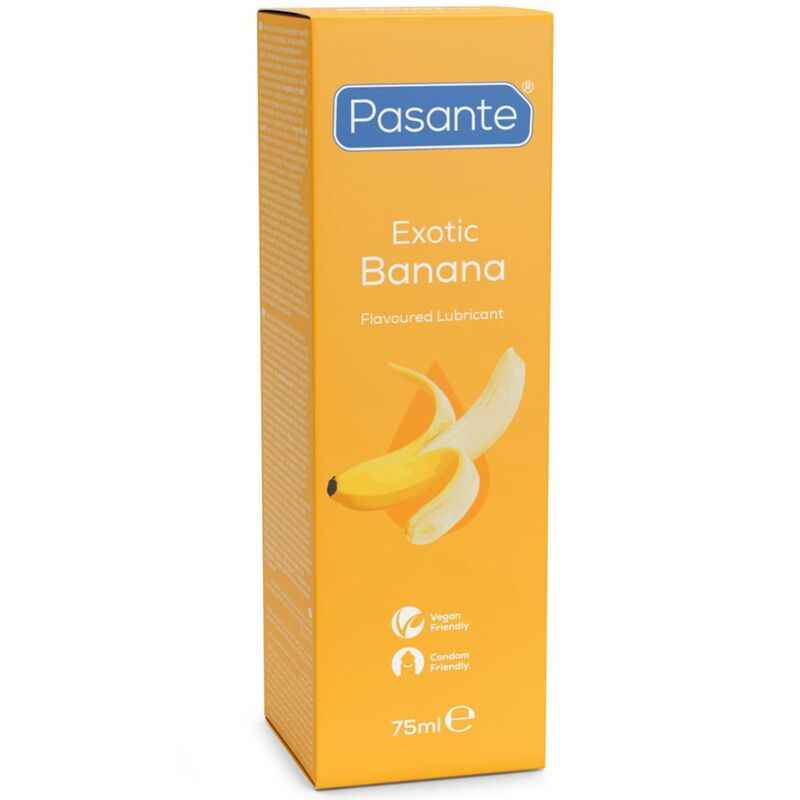 PASANTE – SCHMIERMITTEL AUF WASSERBASIS MIT BANANENGESCHMACK, 75 ML