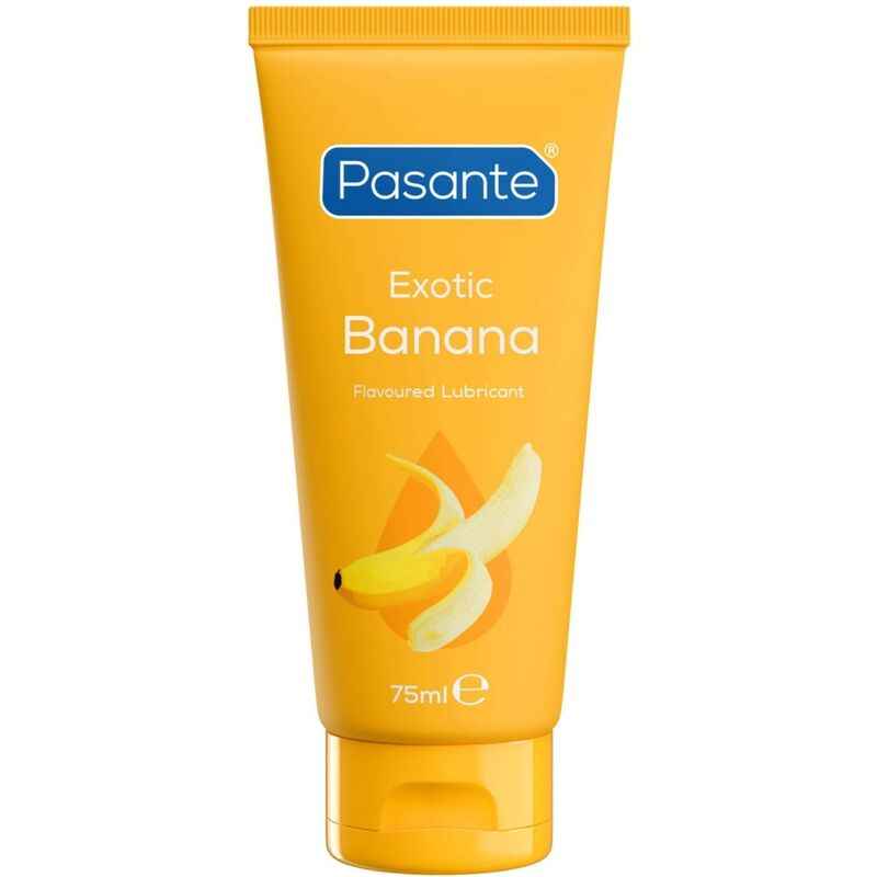 PASANTE – SCHMIERMITTEL AUF WASSERBASIS MIT BANANENGESCHMACK, 75 ML