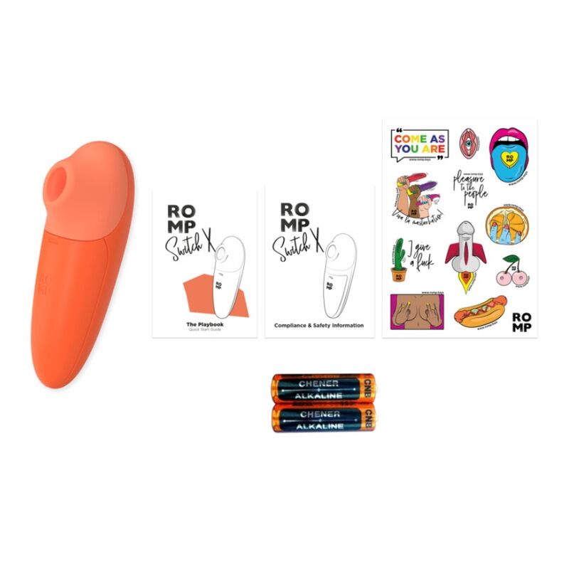 ROMP - SWITCH X KLITORISSTIMULATOR, 6 STUFEN, ORANGE