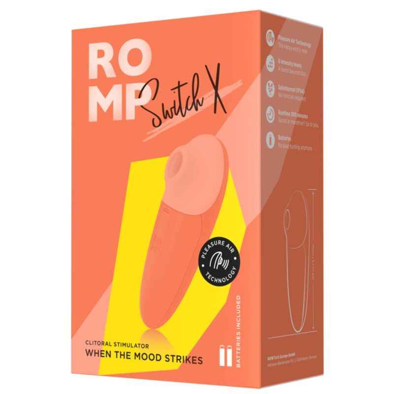 ROMP - SWITCH X KLITORISSTIMULATOR, 6 STUFEN, ORANGE