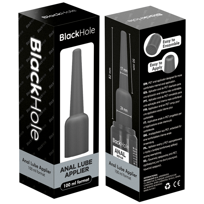 BLACK HOLE - ANALGLÄTTUNGSMITTEL-APPLIKATOR, GRÖSSE L, 100 ML
