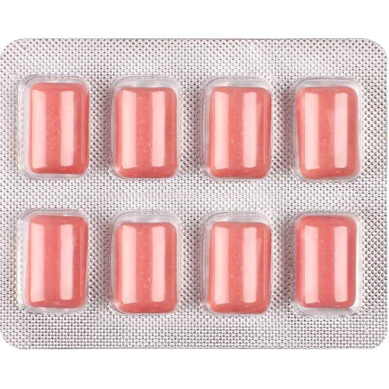 WUG Climax – Funktioneller Kaugummi mit Maca, Damiana und Ginseng zur Steigerung von Lust und sexueller Vitalität. Blisterverpackung mit 8 Stück.