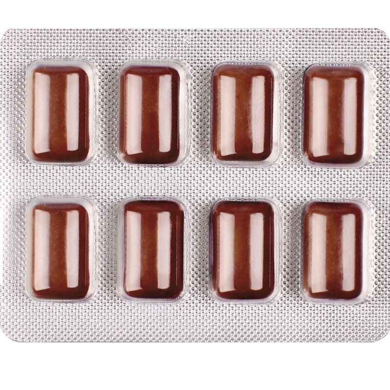 WUG Power Up – Energiekaugummi für Konzentration und Ausdauer, Blisterpackung mit 8 Stück