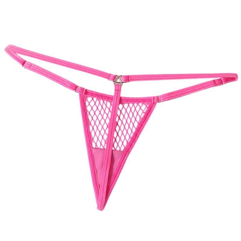 CHILIROSE - CR 4856 MICRO THONG REJILLA NEON PINK S/M