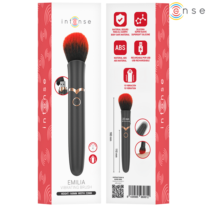 INTENSE - EMILIA VIBRATIONSBÜRSTE 10 VIBRATIONEN 16 CM