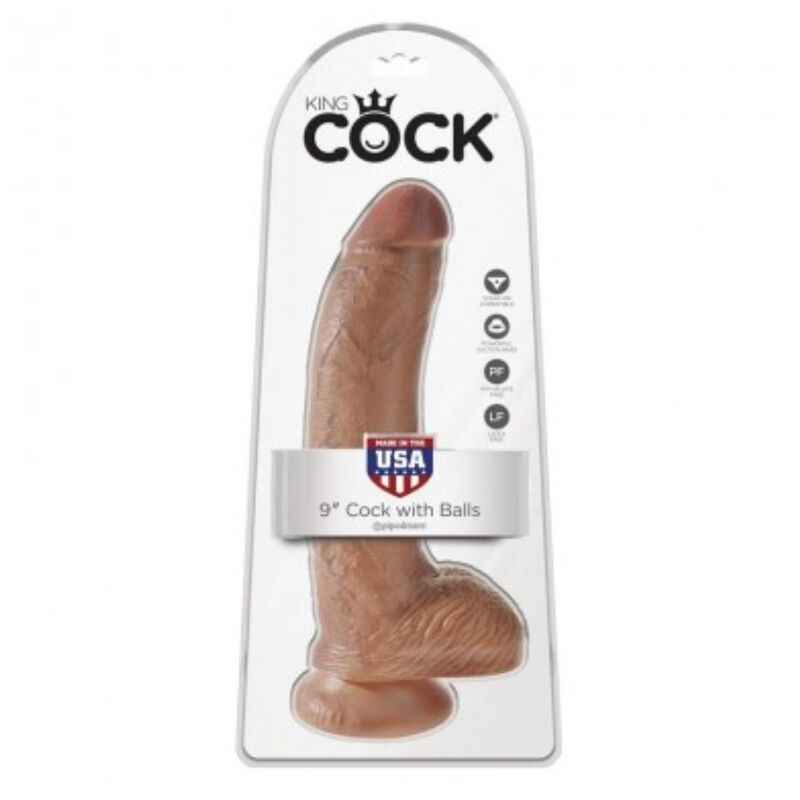 KING COCK - REALISTISCHER DILDO MIT HODEN 22,8 CM
