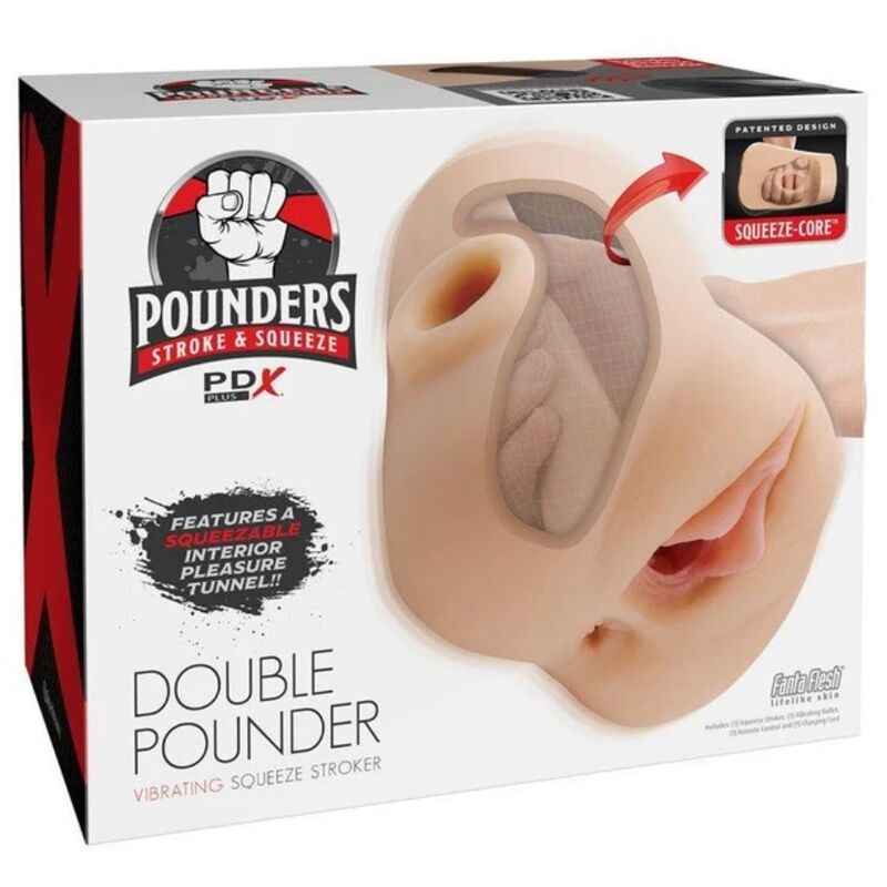 PDX PLUS – DOPPEL-POWER-VIBRATIONS-STRICKGERÄT LEICHT 20,5 CM