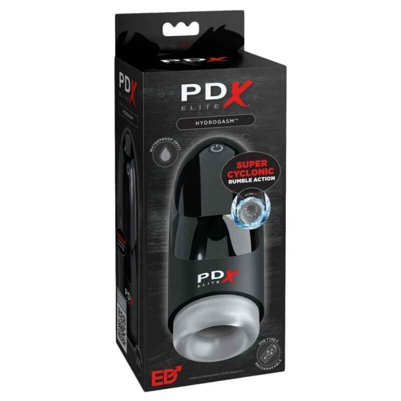 PDX ELITE – HYDROGASM Zyklonischer Vibrationsmasturbator 20 cm