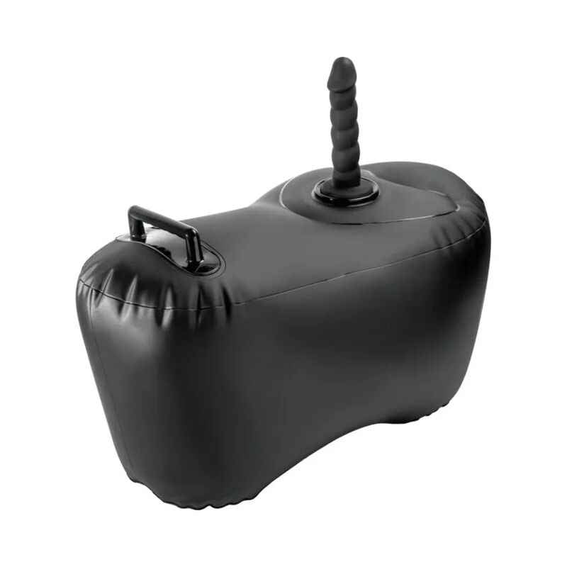 FETISH FANTASY SERIES - AUFBLASBARER LIEBESSITZ BODY DOCK MIT DILDO 69,2 CM SCHWARZ