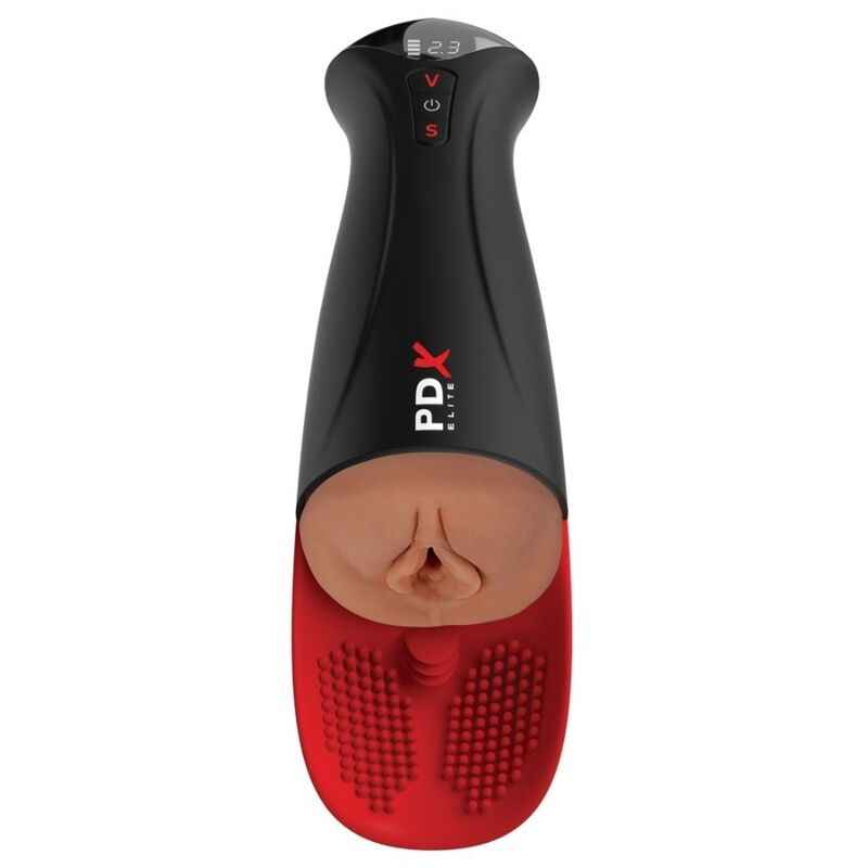 PDX ELITE - FAP-O-MATIC PRO XL AUTOMATISCHER VIBRATIONS-STROKER BRAUN 34,9 CM