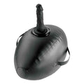 FETISH FANTASY SERIES - AUFBLASBARER LIEBESBALL MIT DILDO, SCHWARZ, 41,9 CM