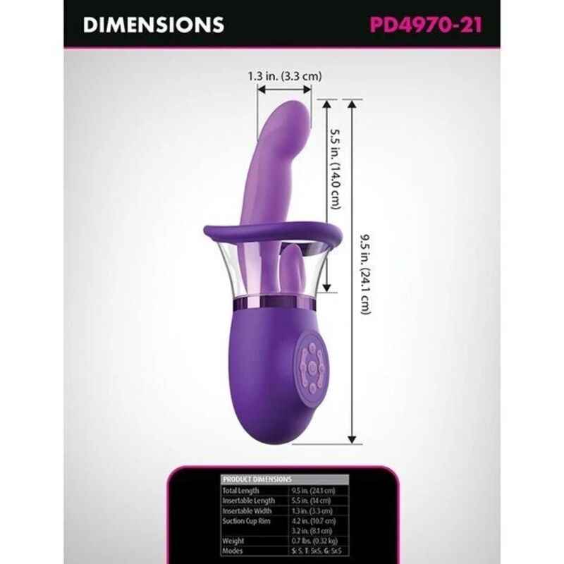 FANTASY FOR HER - ULTIMATE PLEASURE PRO PLUS HASE-VIBRATOR LILA 20,3 CM