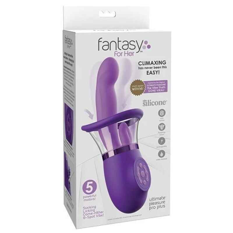 FANTASY FOR HER - ULTIMATE PLEASURE PRO PLUS HASE-VIBRATOR LILA 20,3 CM