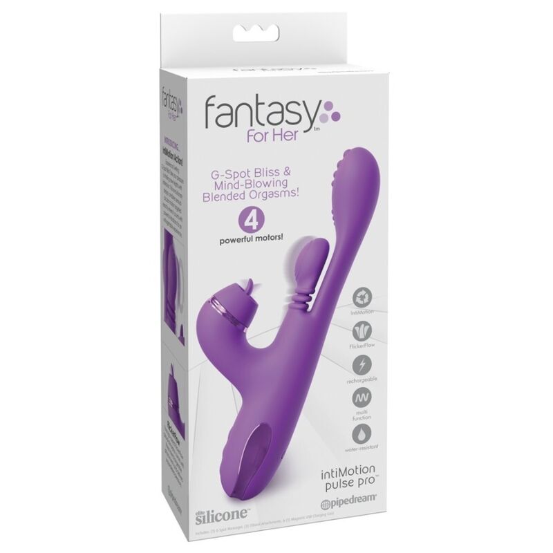 Fantasy For Her - Intimotion Pulse Pro Vibe Rabbit Vibrator Lila