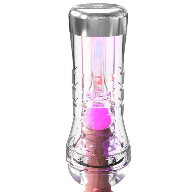 PDX ELITE - VIEWTUBE XXL LED TRANSPARENT STROKER 27,3 CM