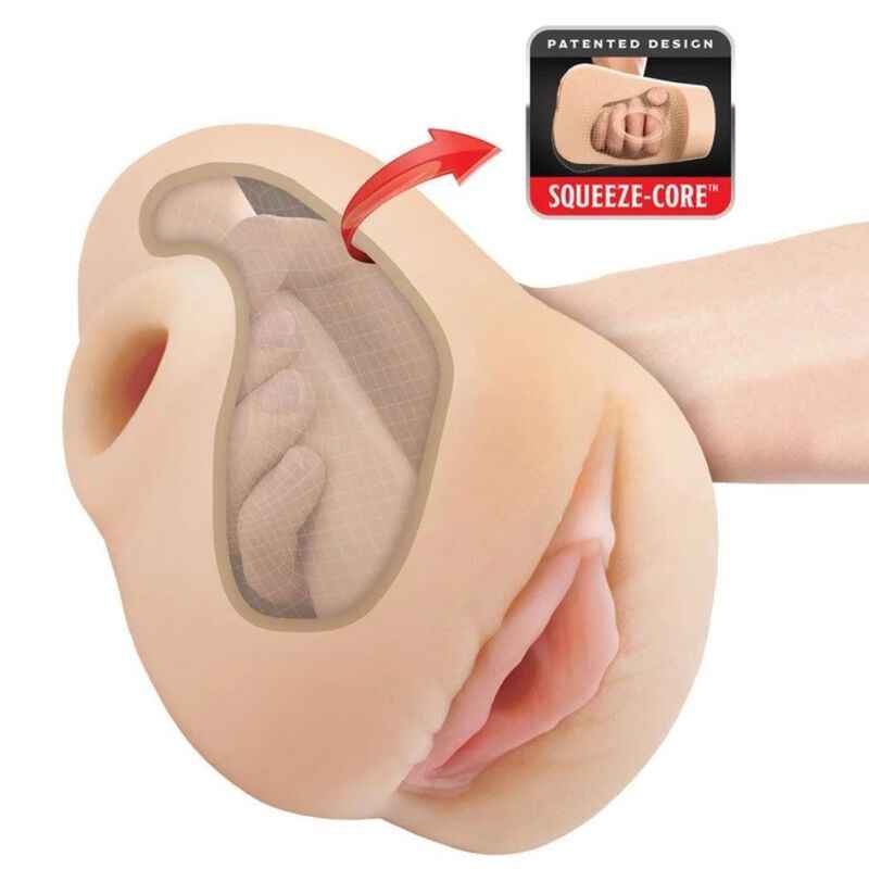 PDX PLUS – REALISTISCHER VAGINA-PUSSY-POOUNDER-SQUEEZE-STROKER 18 CM