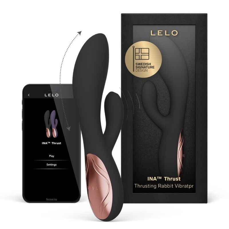 LELO - INA THRUST RABBIT STOSSVIBRATOR SCHWARZ