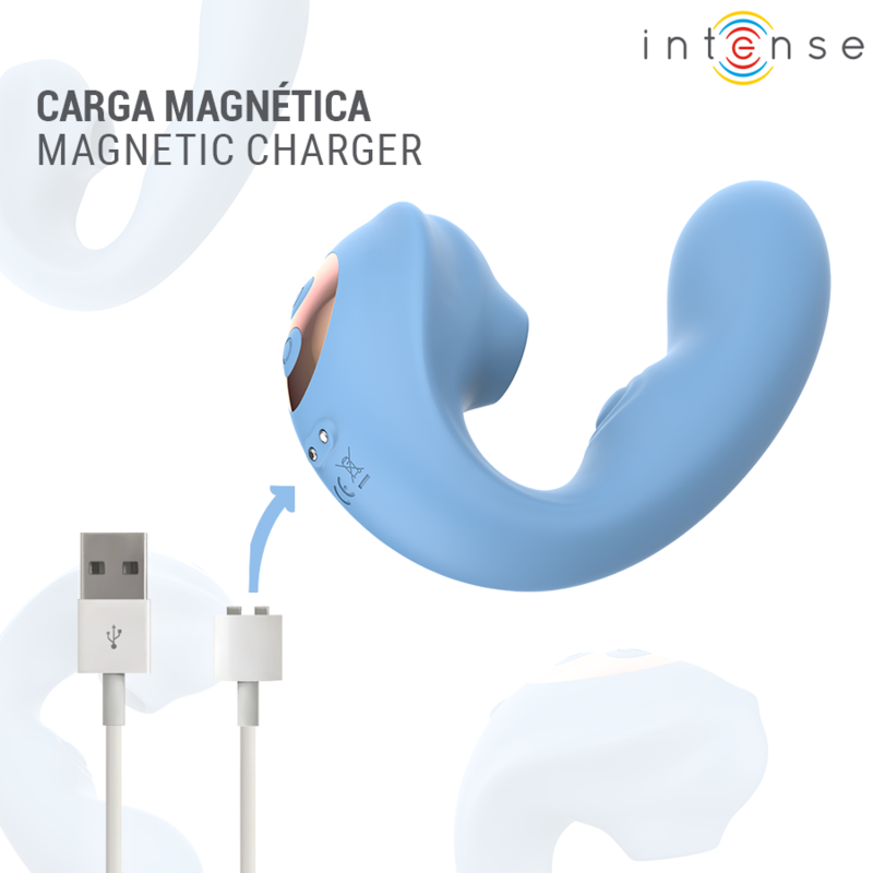 Intense - Gina Multifunctional Clitoral Simulator Blue