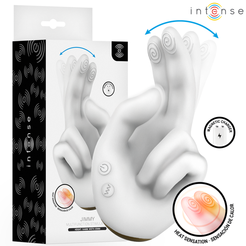 INTENSE - JIMMY HANDGEFORMTER MULTIFUNKTIONSSTIMULATOR MIT VIBRATION UND WÄRME