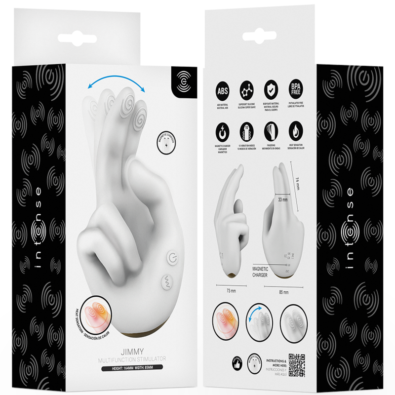 INTENSE - JIMMY HANDGEFORMTER MULTIFUNKTIONSSTIMULATOR MIT VIBRATION UND WÄRME