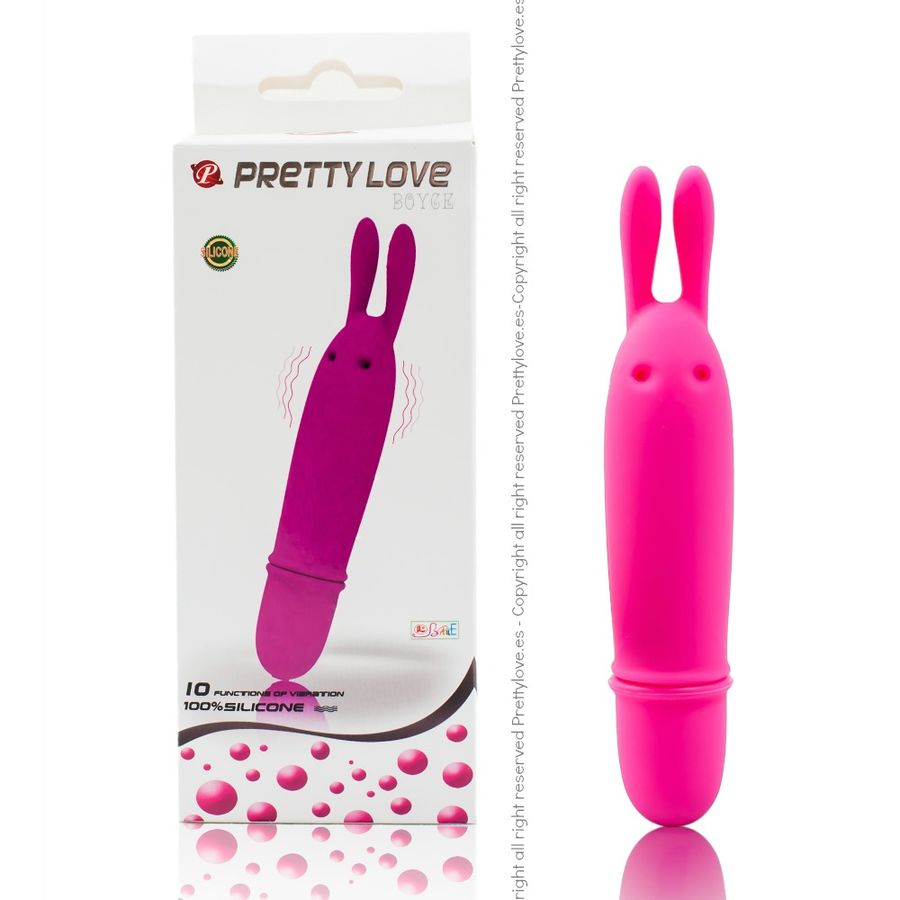 PRETTY LOVE Flirtation Boyce stimulierender Massager, handliches Vibrationsgerät mit weichem Silikon, für angenehme Massage und Stimulation
