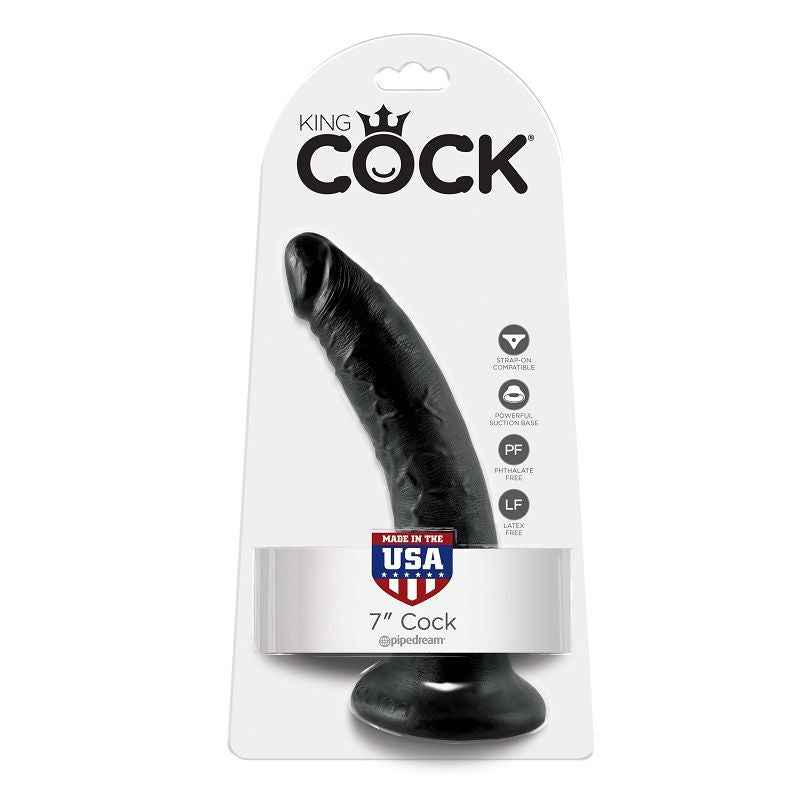 KING COCK - DILDO SCHWARZ 17.8 CM