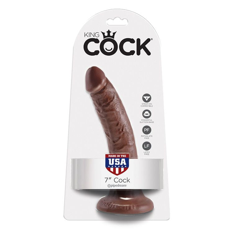 KING COCK - 7 DILDO SCHOKOLADE 17.8 CM - Muwana