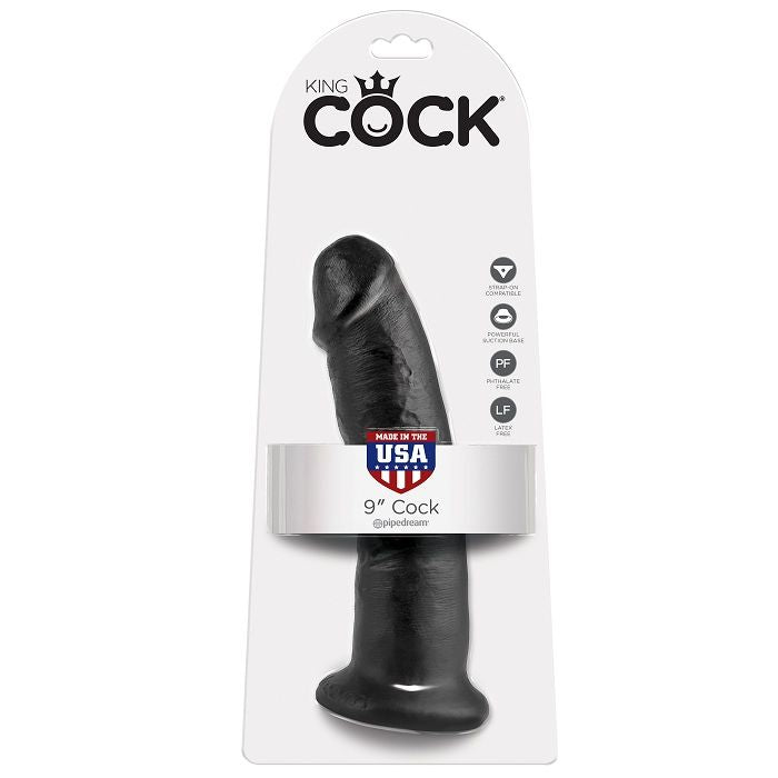 KING COCK - 9 DILDO SCHWARZ 22.9 CM - Muwana