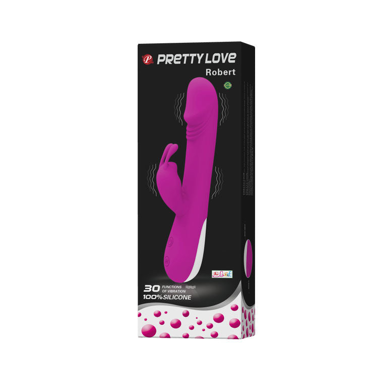 PRETTY LOVE - FLIRTATION ROBERT VIBRATOR MIT KLITORIS-STIMULATOR - Muwana